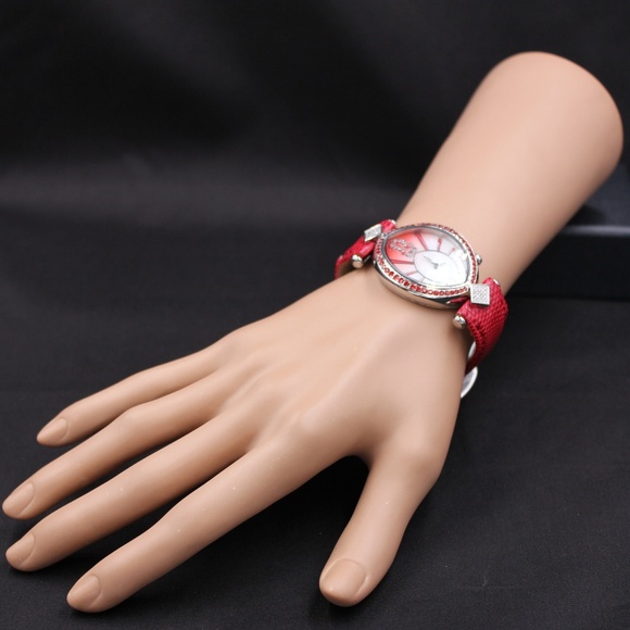 Orange Sapphire Diamond 2.93 Ct Luxury Watch main image 4